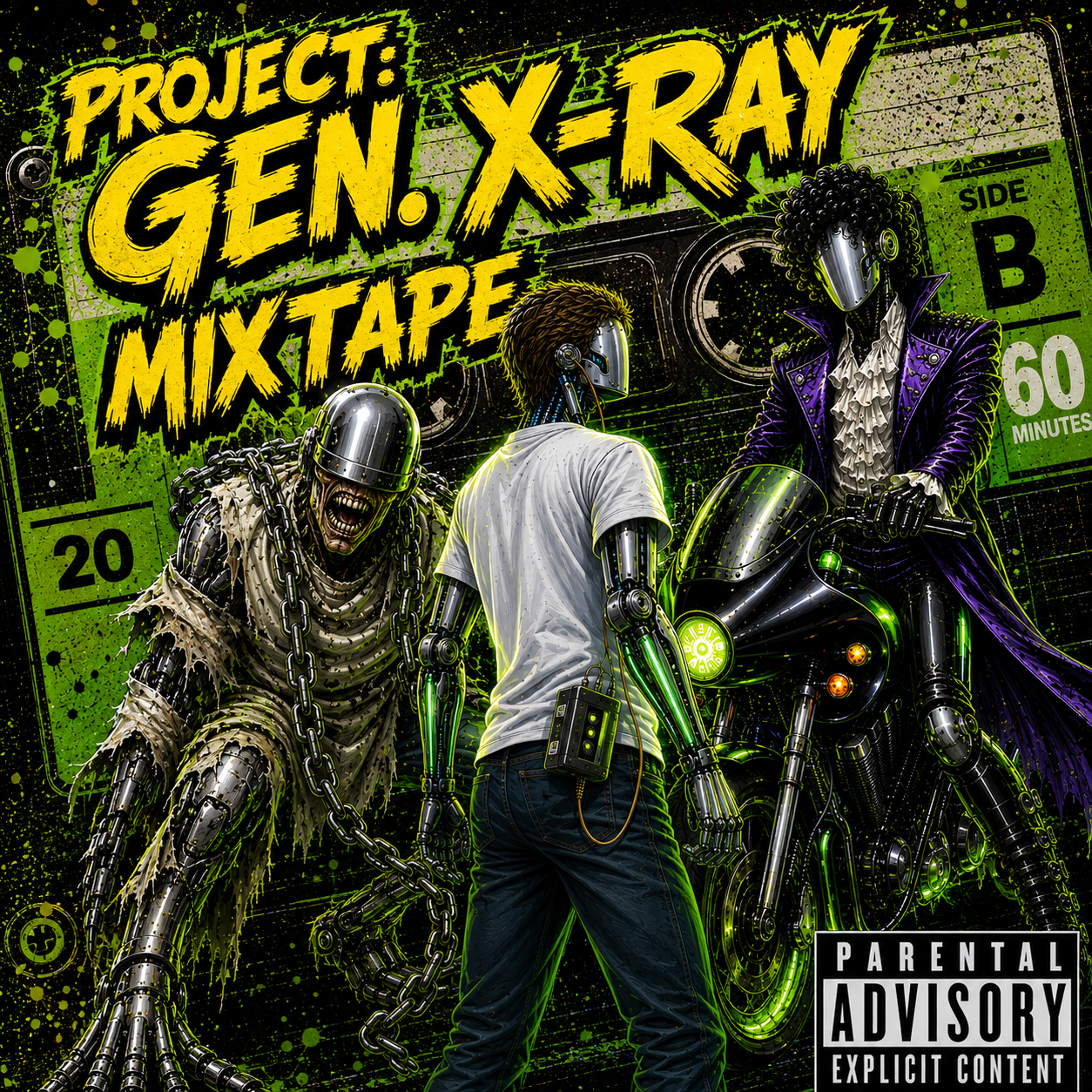 PROJECT: GEN. X-RAY — MIX TAPE: Side B album artwork